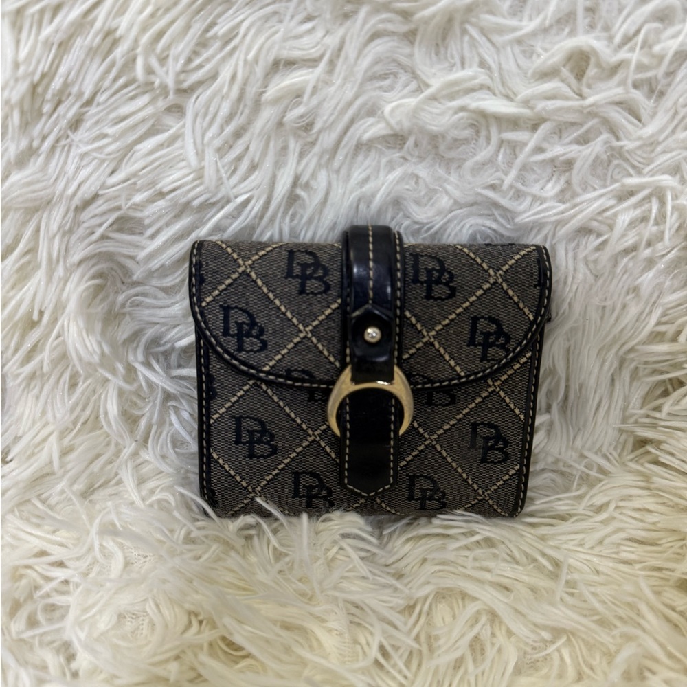 Dooney & Bourke Black and Gray Wallet